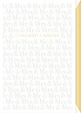 Postal de casamento Artebene - Congratulations Mr. & Mrs.