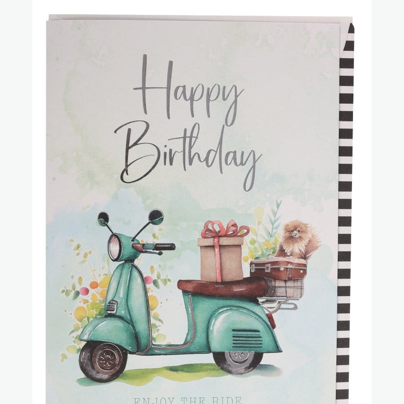 Postal de aniversário Artebene - Vespa