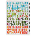 Postal de aniversário Artebene - Happy Birthday Multicor