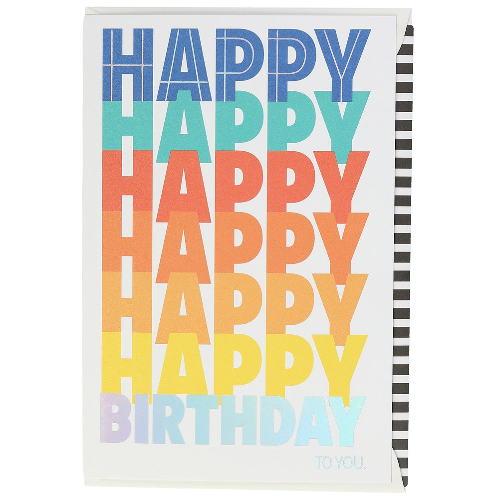 Postal de aniversário Artebene - Happy Happy Birthday