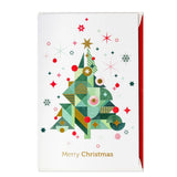 Postal de Natal Artebene - Árvore geométrica com relevo