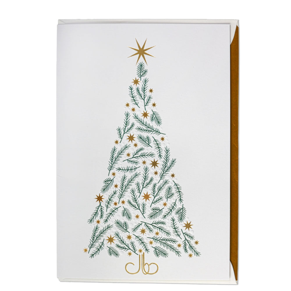 Postal de Natal Artebene - Árvore com relevo