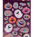 Autocolantes APLI Kids Maxi Halloween Abóbora Rosa — embalagem com 1 folha