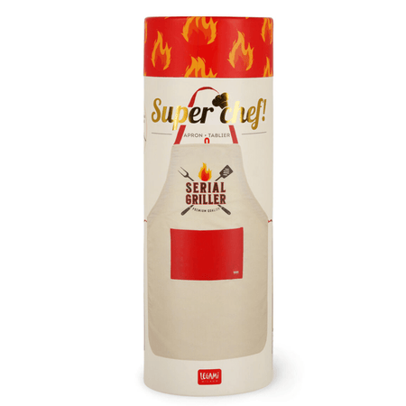 Avental de cozinha " Serial griller " - Super Chef - Legami - Papelaria Encantada