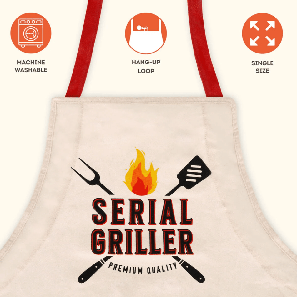 Avental de cozinha " Serial griller " - Super Chef - Legami - Papelaria Encantada