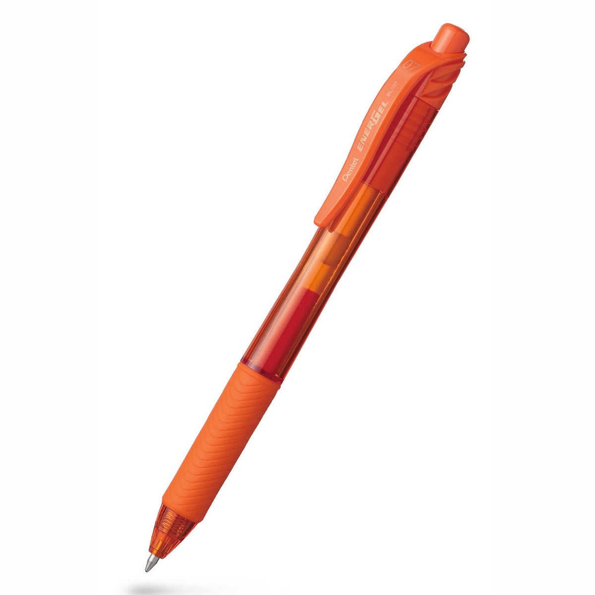 Caneta Gel Pentel EnerGel X BL107 Retrátil 0,7 mm – Laranja
