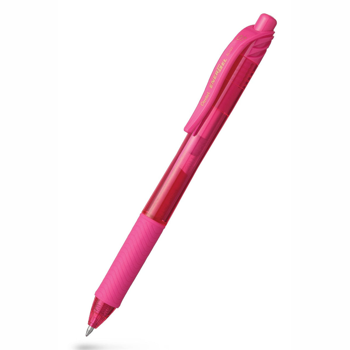 Caneta Gel Pentel EnerGel X BL107 Retrátil 0,7 mm – Rosa