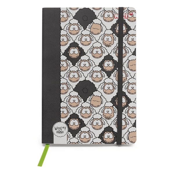 Bloco A5 c/ 64 folhas pautadas 80gr. - Wooly Gang 2 NICI - Papelaria Encantada