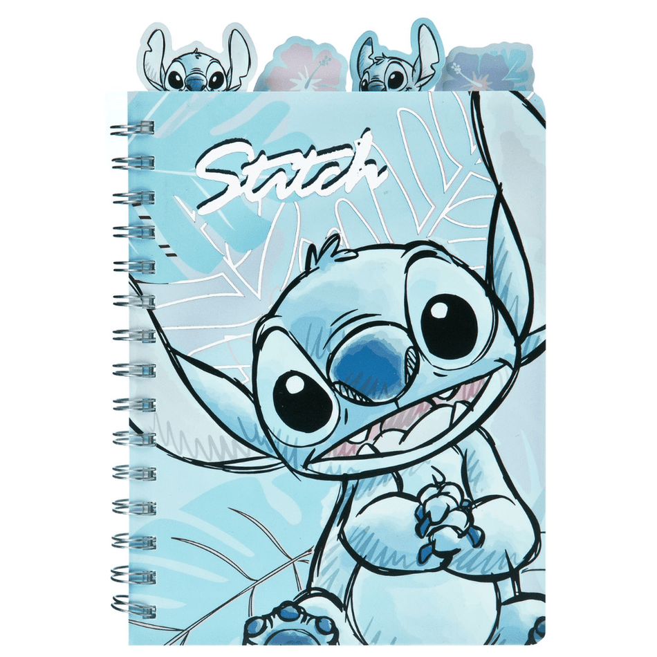 Bloco A5 Stitch com separadores - Papelaria Encantada