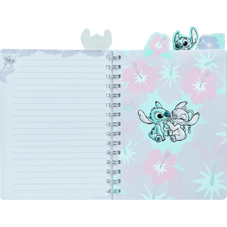 Bloco A5 Stitch com separadores - Papelaria Encantada