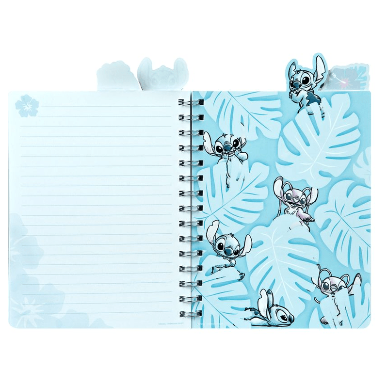 Bloco A5 Stitch com separadores - Papelaria Encantada