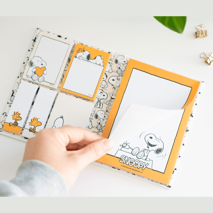 Bloco de notas adesivas snoopy lazy days - Papelaria Encantada