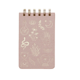 Bloco de notas com espiral Ícones Místicos A6 Designworks - Papelaria Encantada