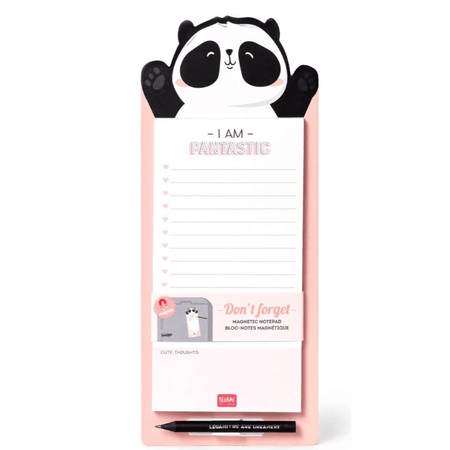 Bloco de notas magnético Panda Legami - Papelaria Encantada