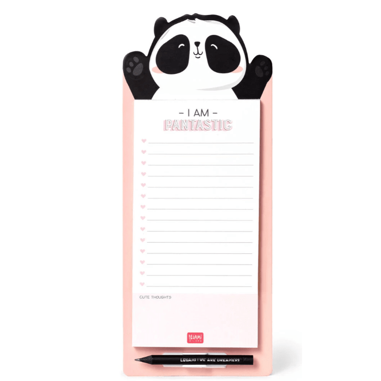 Bloco de notas magnético Panda Legami - Papelaria Encantada