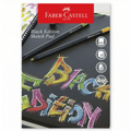 Bloco de Papel Faber - Castel Sketch Pad Black Edition A3 - Papelaria Encantada