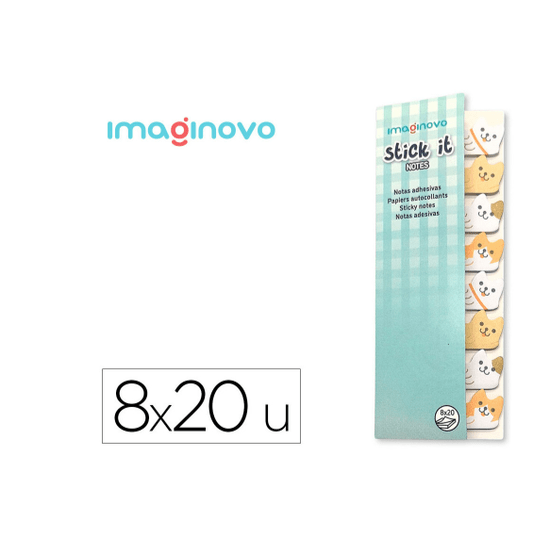 Bloco notas adesivas Cão imaginovo - Papelaria Encantada