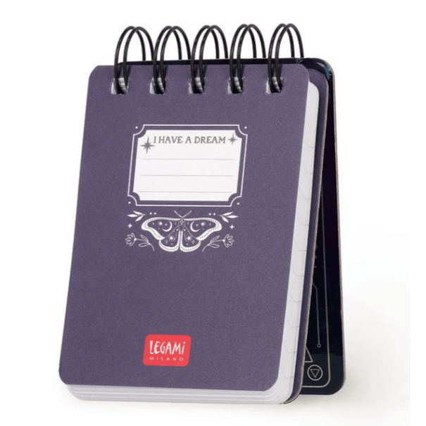 Bloco notas espiral A7 Moth Legami Ed. Especial - Papelaria Encantada