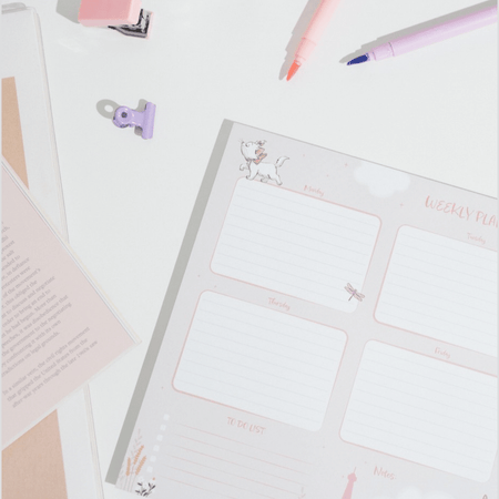 Bloco planificador semanal bonjour marie - Papelaria Encantada