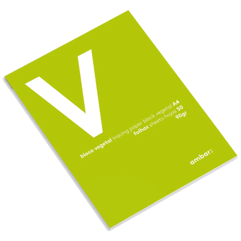 Bloco Vegetal Ambar School A4 50 Folhas 90 Gramas - Papelaria Encantada