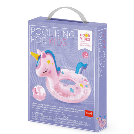 Boia de piscina infantil - Unicórnio - Legami - Papelaria Encantada