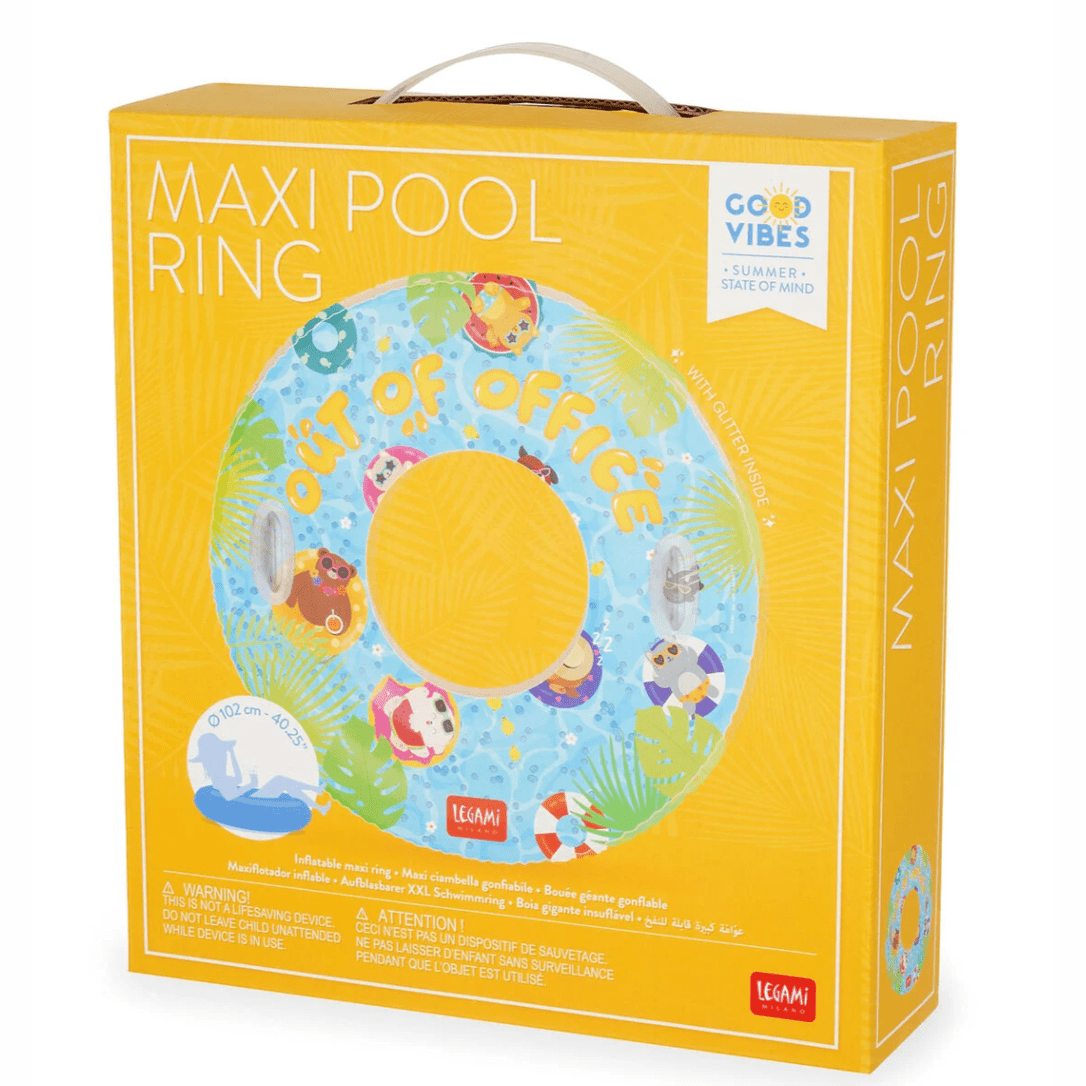 Boia insuflável Maxi para piscina - Out of Office - Legami - Papelaria Encantada