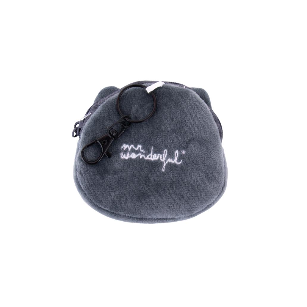 Bolsa com porta - chaves, mini caderno e folha de autocolantes - Gato Mr. Wonderful - Papelaria Encantada
