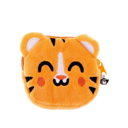 Bolsa com porta - chaves, mini caderno e folha de autocolantes - Tigre Mr. Wonderful - Papelaria Encantada