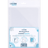 Bolsa Dupla Transparente P/Caderno A5 Ingeniox - Papelaria Encantada