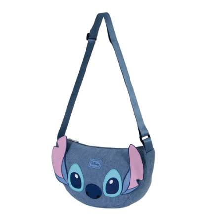 Bolsa oval azul Lilo e Stitch Roy - Papelaria Encantada