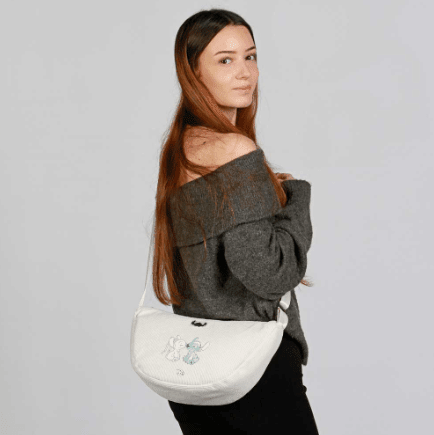 Bolsa Oval Roy Off-white Lilo e Stitch Lilo e Stitch Tender - Papelaria Encantada