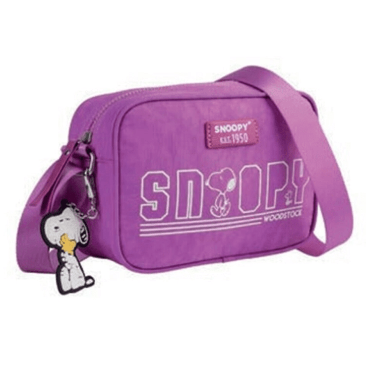 Bolsa Snoopy Lilas - Papelaria Encantada