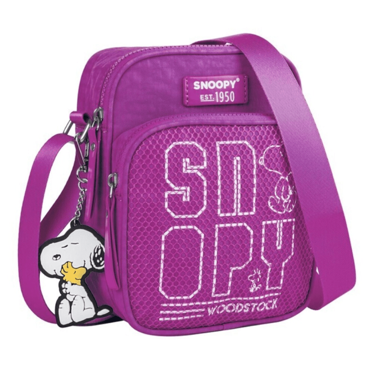 Bolsa Snoopy Lilas - Papelaria Encantada