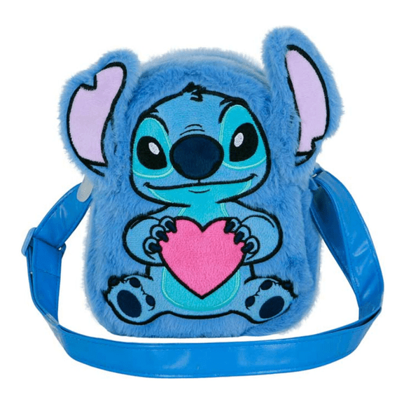 Bolsa tiracolo peluche coração do Stitch da Disney - Papelaria Encantada