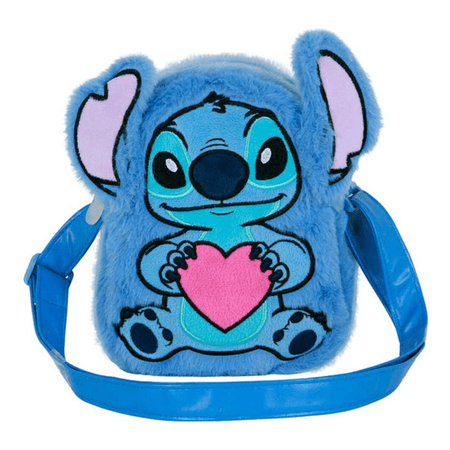 Bolsa tiracolo peluche coração do Stitch da Disney - Papelaria Encantada