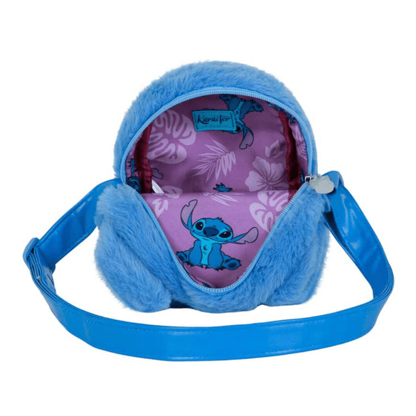 Bolsa tiracolo peluche coração do Stitch da Disney - Papelaria Encantada