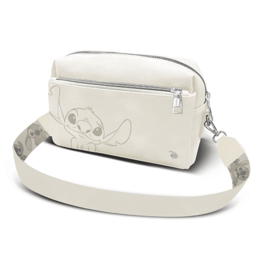 Bolsa tiracolo stitch Cream - Papelaria Encantada