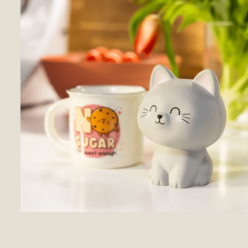 Boneco anti - stress Gato legami - Papelaria Encantada