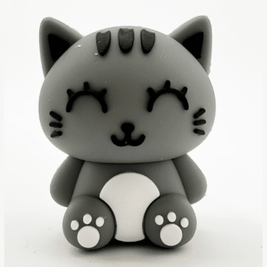 Borracha 3D itotal Gato Cinzento - Papelaria Encantada