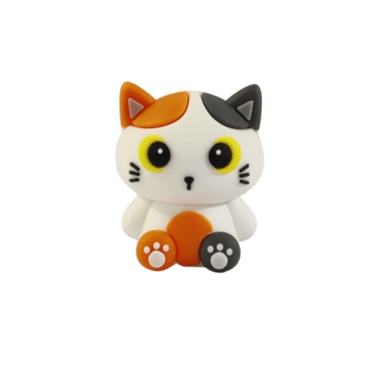 Borracha 3D itotal Gato Laranja - Papelaria Encantada