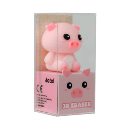 Borracha 3D itotal Porco - Papelaria Encantada