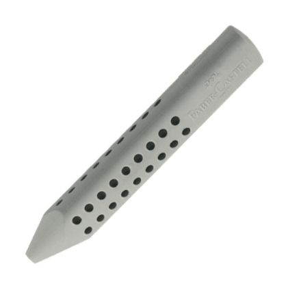 Borracha FABER-CASTELL Grip 2001 cinza triangular - Papelaria Encantada
