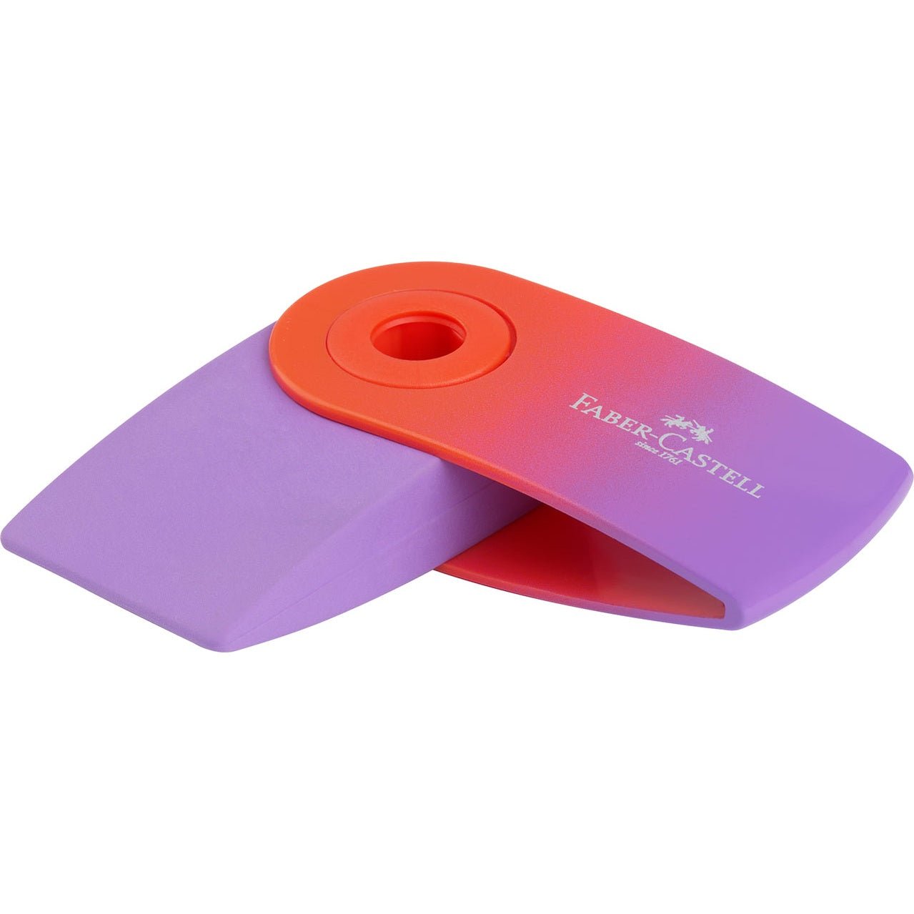 Borracha Faber - Castell Mini Sleeve Flow edition Punchy Melon - Papelaria Encantada