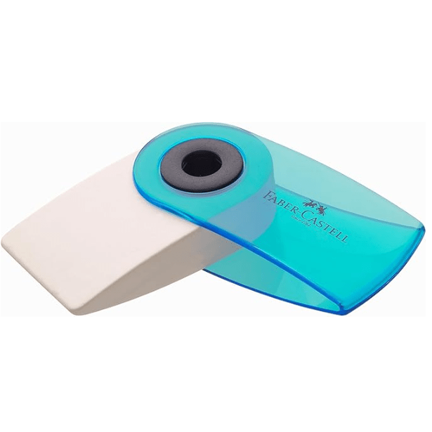 Borracha Faber-Castell Mini Sleeve transparente - Papelaria Encantada
