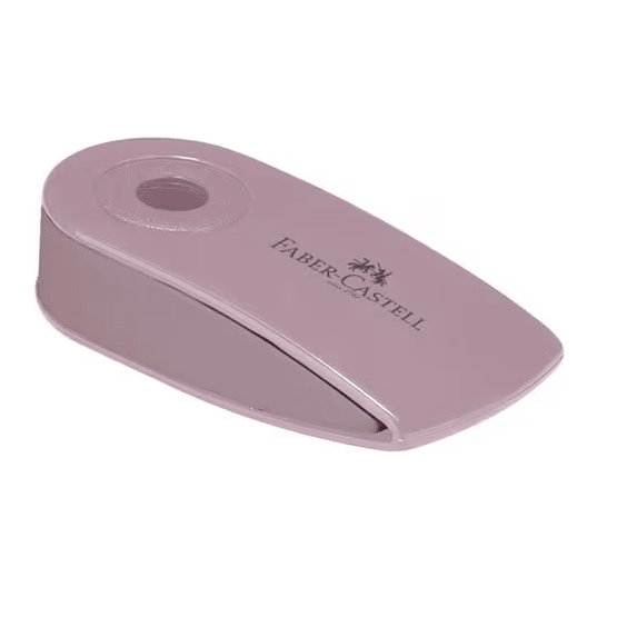 Borracha Mini Sleeve Rosa Faber - Castell - Papelaria Encantada