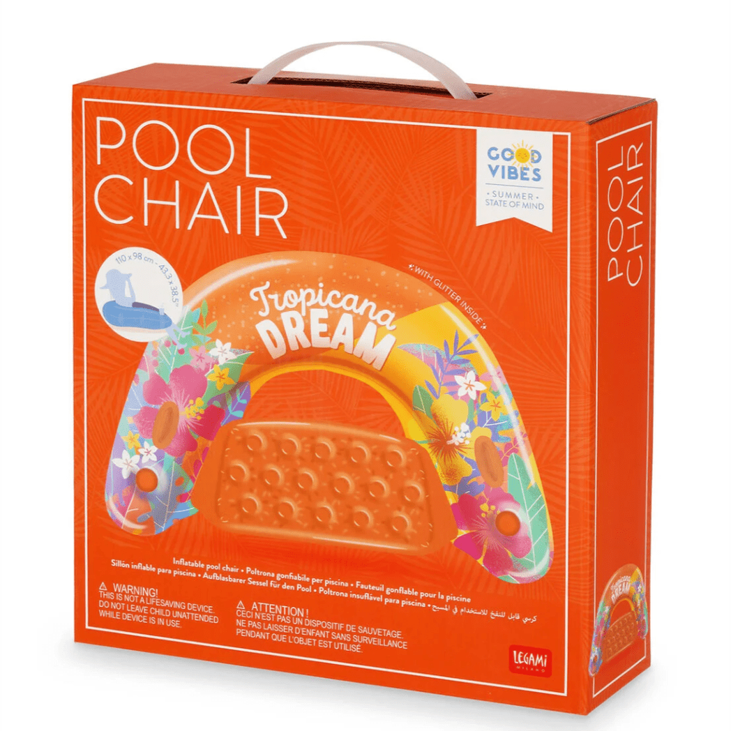 Cadeira insuflável para piscina - Tropicana Dream - Legami - Papelaria Encantada