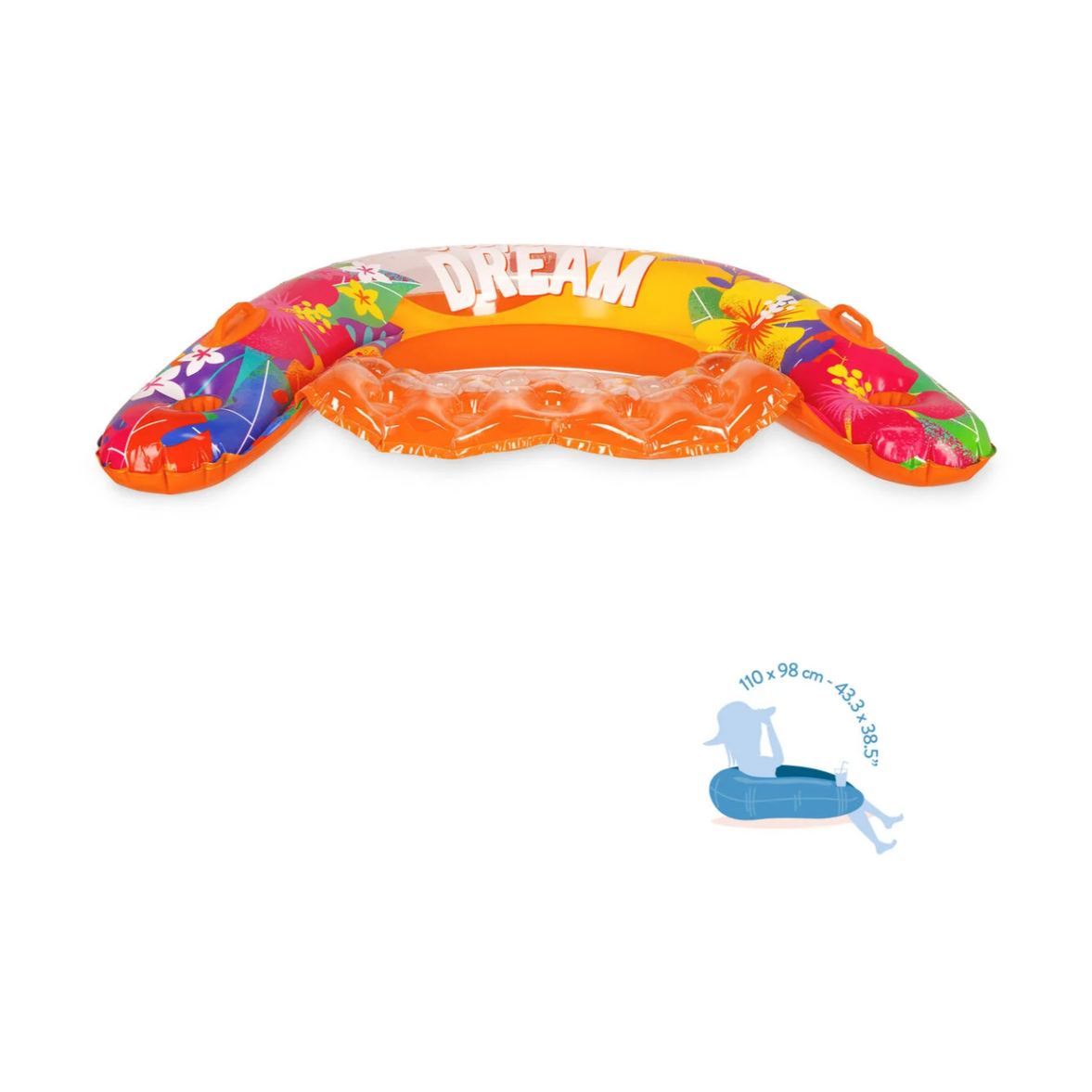 Cadeira insuflável para piscina - Tropicana Dream - Legami - Papelaria Encantada