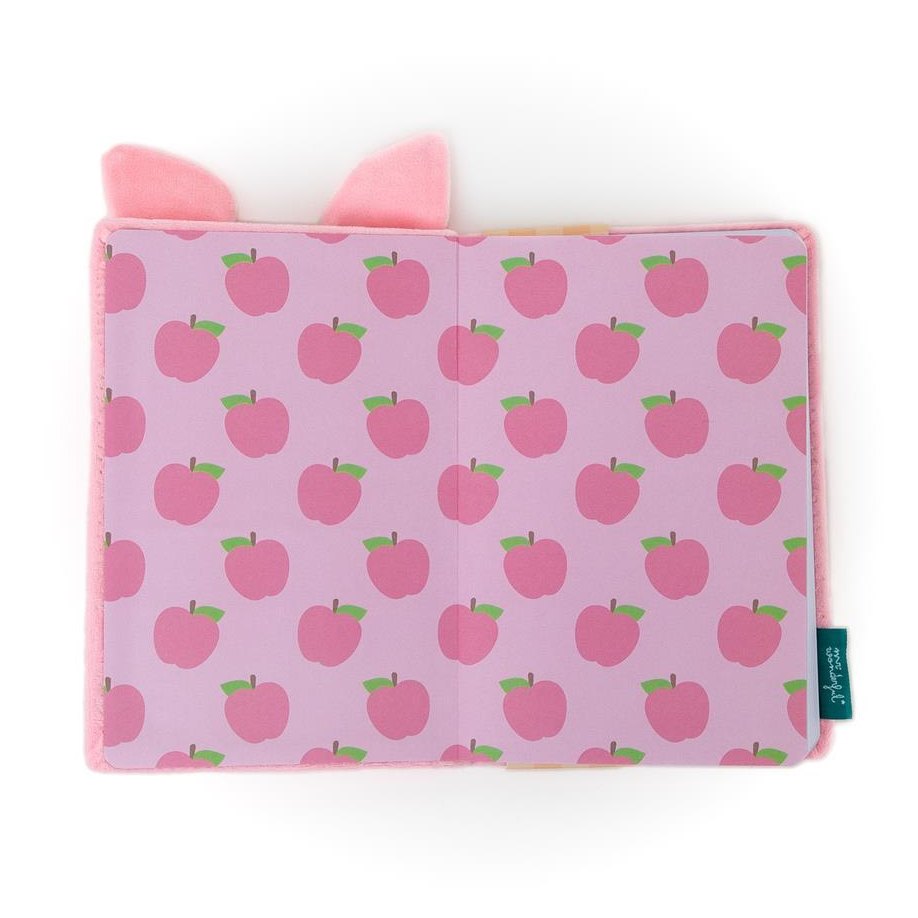 Cadeno A5 Peluche com Bolso - Porco Lazy - Mr Wonderful - Papelaria Encantada