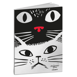 Caderno A4 agraf. Blasetti Pautado - Gatos - Papelaria Encantada