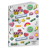 Caderno A4 agraf. Blasetti Pautado - Good Vibes - Papelaria Encantada